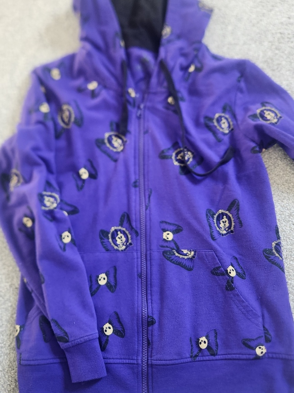 Disney Haunted Mansion Halloween Spooky Minnie Mouse Purple Jacket